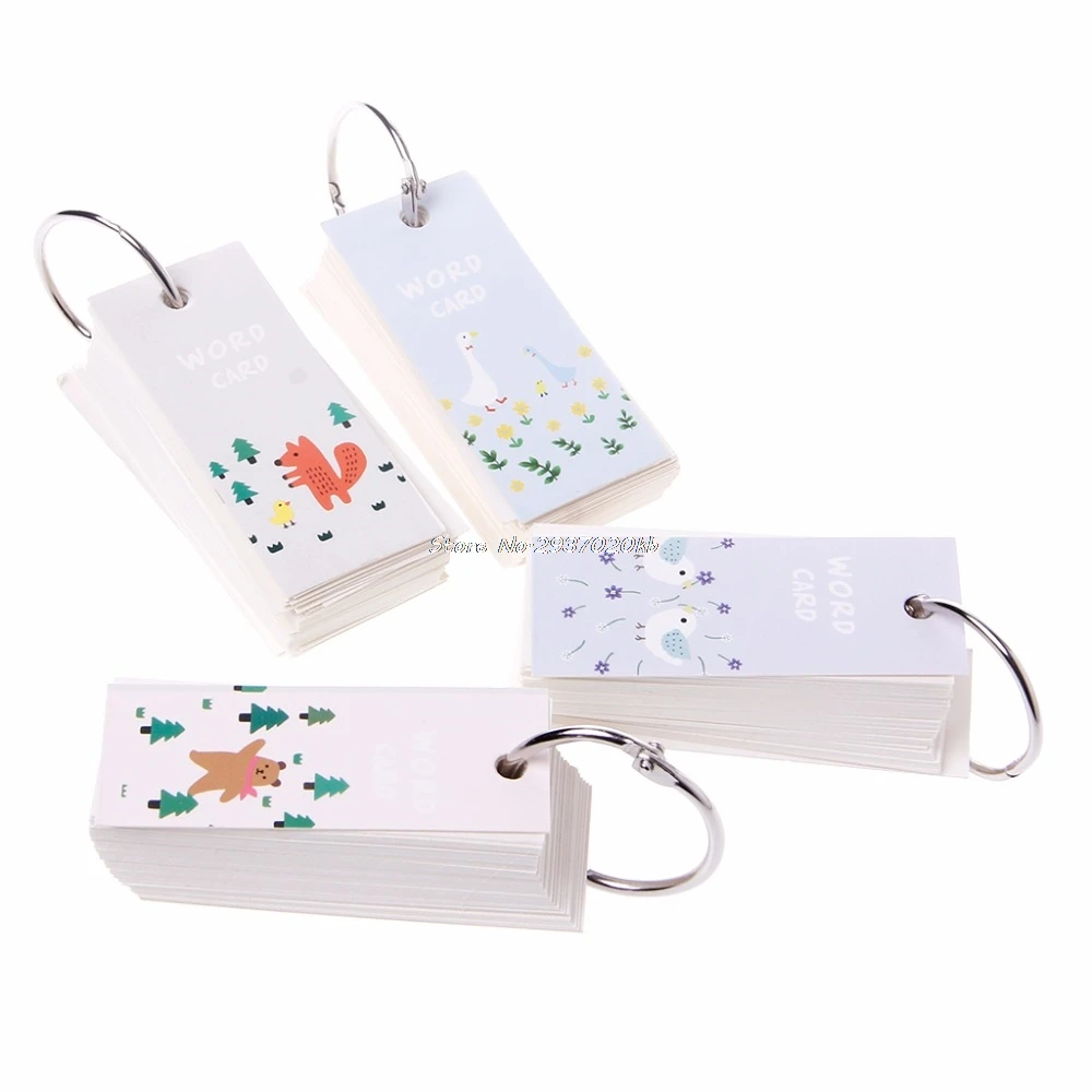 

Cramp Ring Lovely Mini Notebook School Vocabulary Writing Reciting Pocket Book HULL2