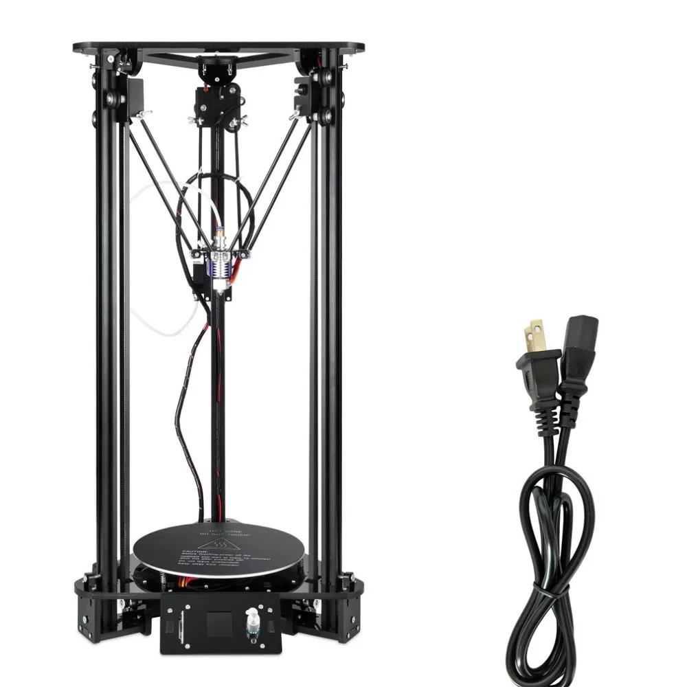 LCD Color Screen 3D Printer with 1 5W Laser Auto Change Material Intelligent Leveling Triangle Delta