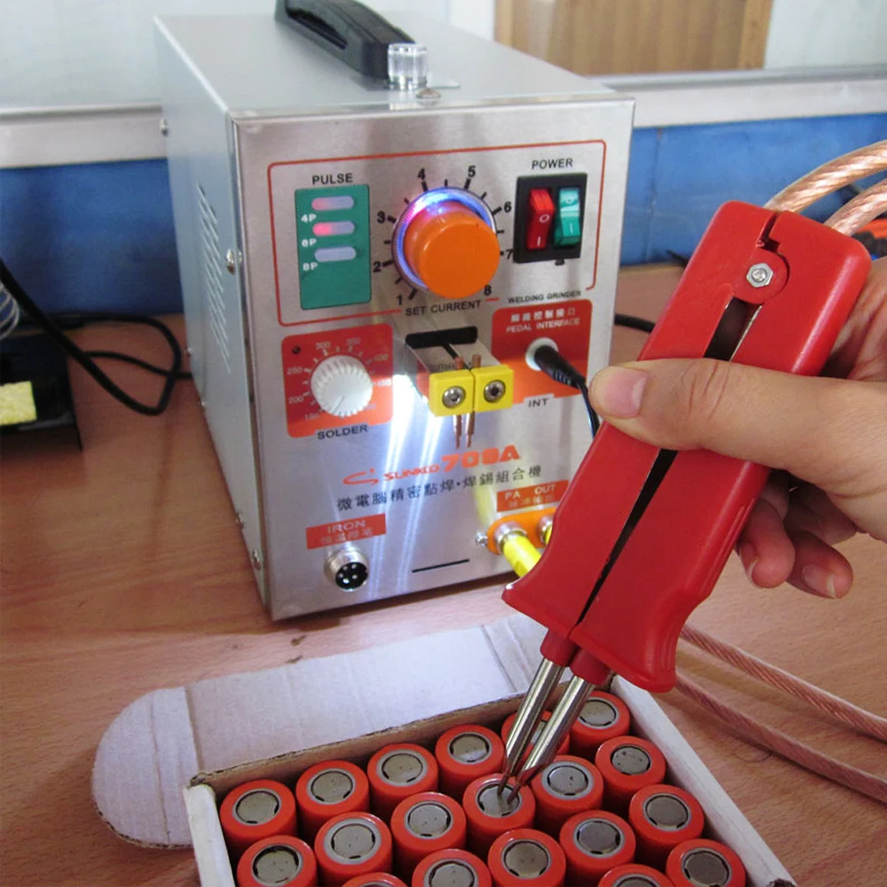 SUNKKO709A Pulse spot welders 1.9KW LED Pulse lith Battery Spot Welder