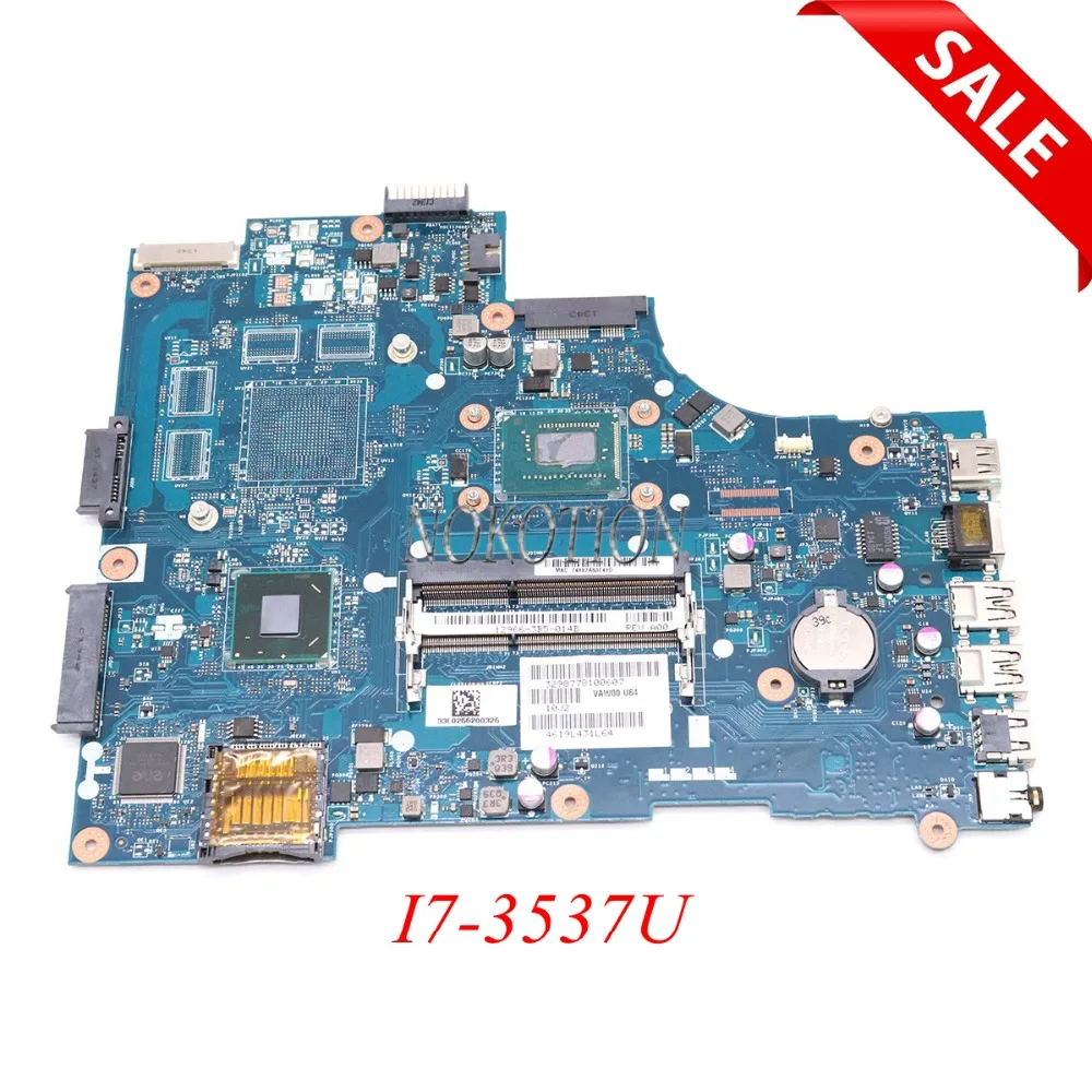 NOKOTION CN-0RD7JC 0RD7JC для Dell Inspiron 3521 5521 Материнская плата ноутбука RD7JC VAW00 LA-9104P I7-3537U DDR3L