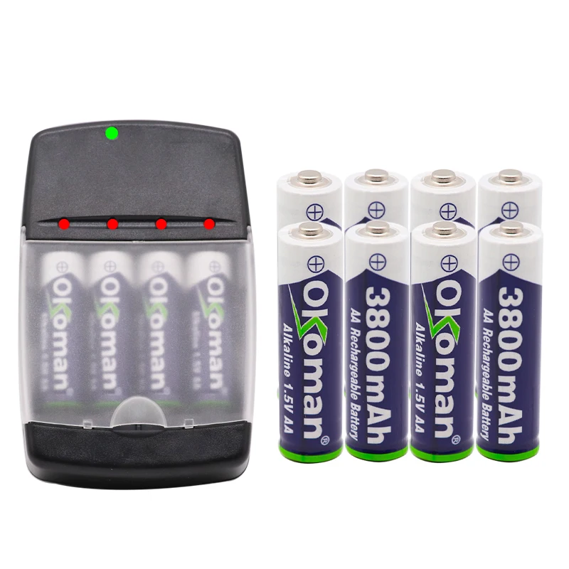 Высокое качество AA 3800mah 1 5 V Щелочная аккумуляторная батарея для светодиодного