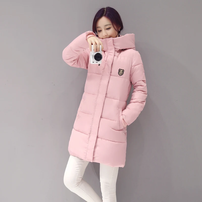 

2017 New Arrival Casual Warm Long Sleeve Ladies Basic Coat Jaqueta Feminina Jacket Women Parkas Cotton Women Winter Jacket