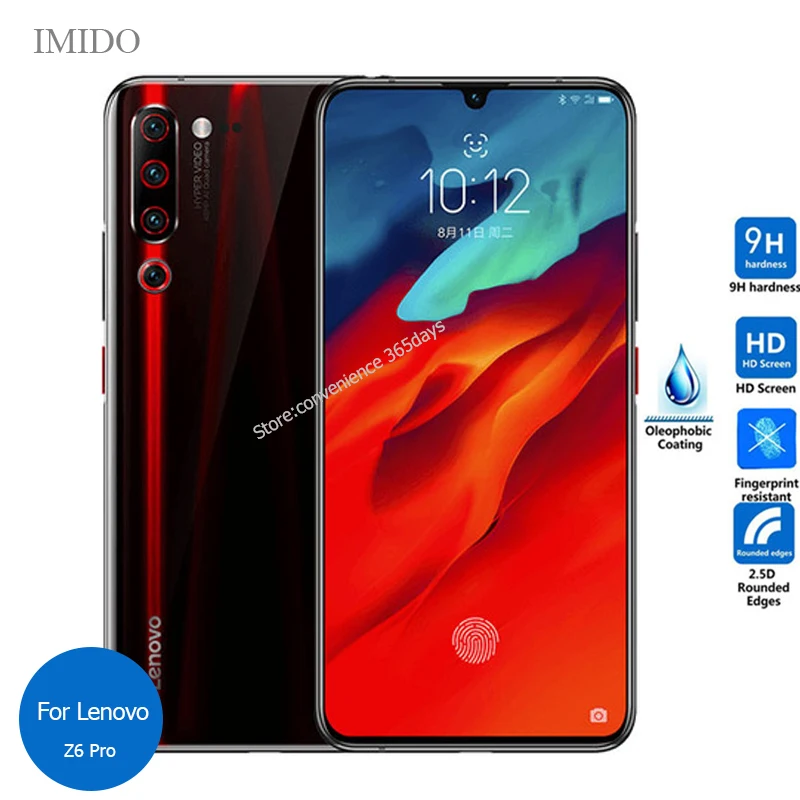 

2PCS Tempered Glass Screen Protector For Lenovo K10 Plus Z6 Pro A6 Note ZP Safety Glass Film On K10Plus K 10 A 6 Z6Pro Z 6
