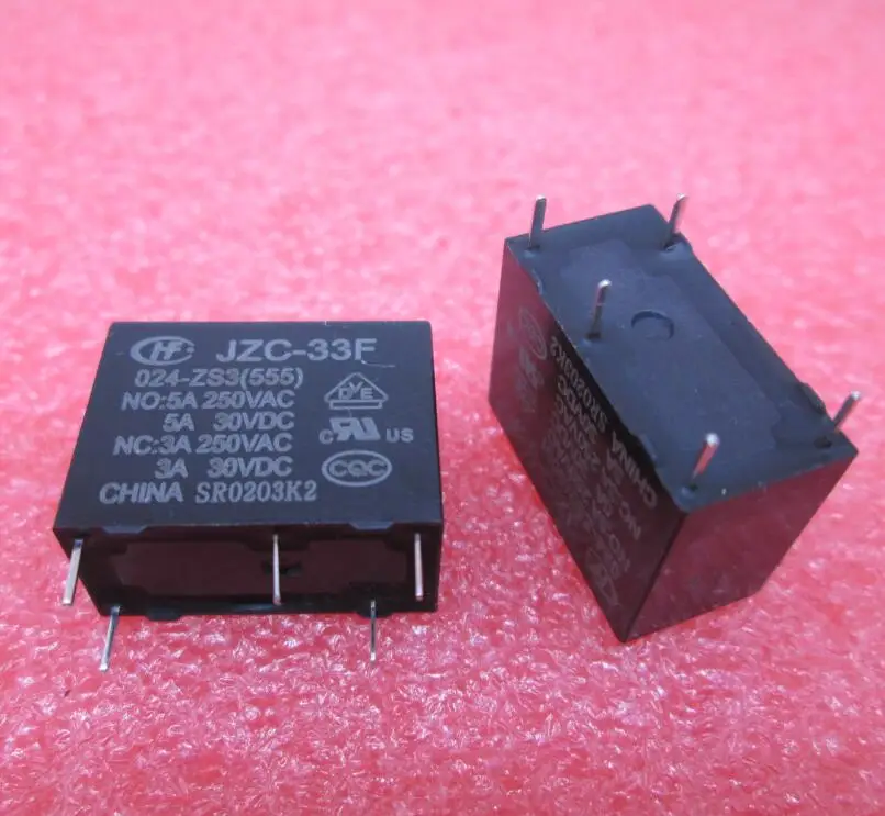 Горячая новинка реле JZC-33F-024-ZS3 HF33F 024-ZS3 JZC-33F 24VDC 024-ZS3-24VDC DIP5 | Электрооборудование