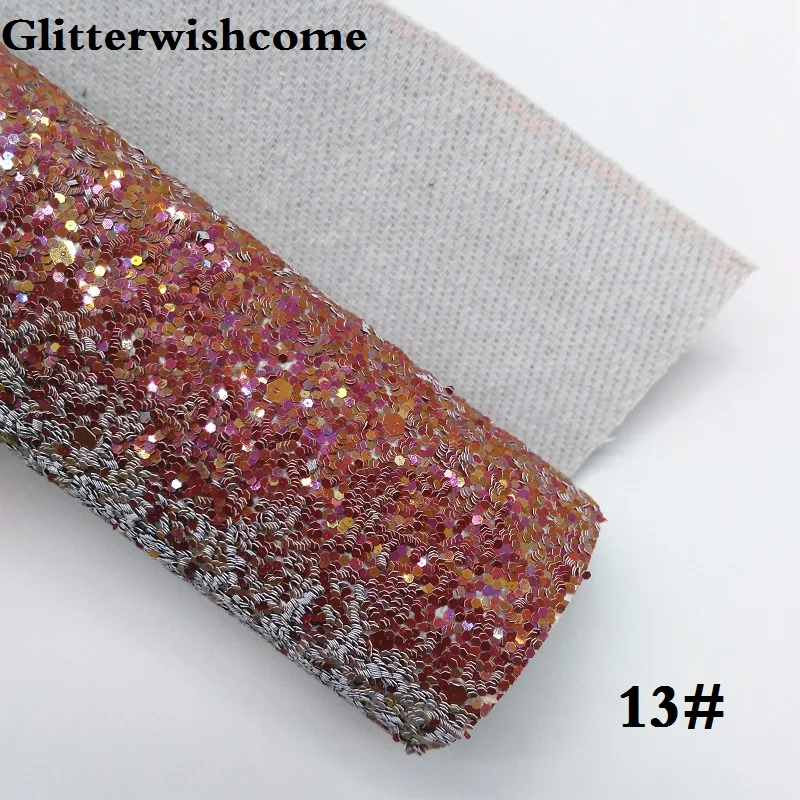 Glitterwishcome 21X29 см A4 Размеры синтетическая кожа, с эффектом блестящей кожи тканевый Виниловый фон для банты, GM070A