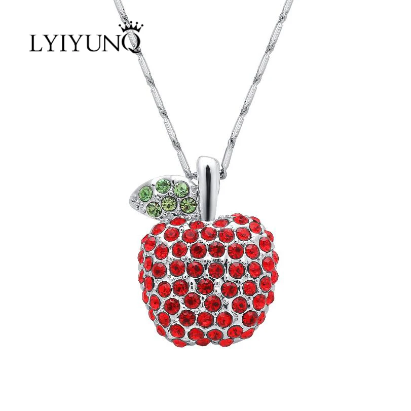 LYIYUNQ Cute Rhinestone Pendant Necklace Fashion Brand Girl`s Fine