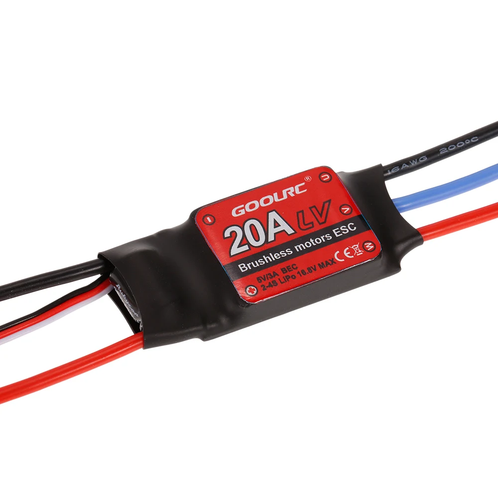 GoolRC A2212 1400 2200 1000 930KV бесщеточный двигатель и 30 20A 5V 3A BEC 2 4S ESC для радиоуправляемого