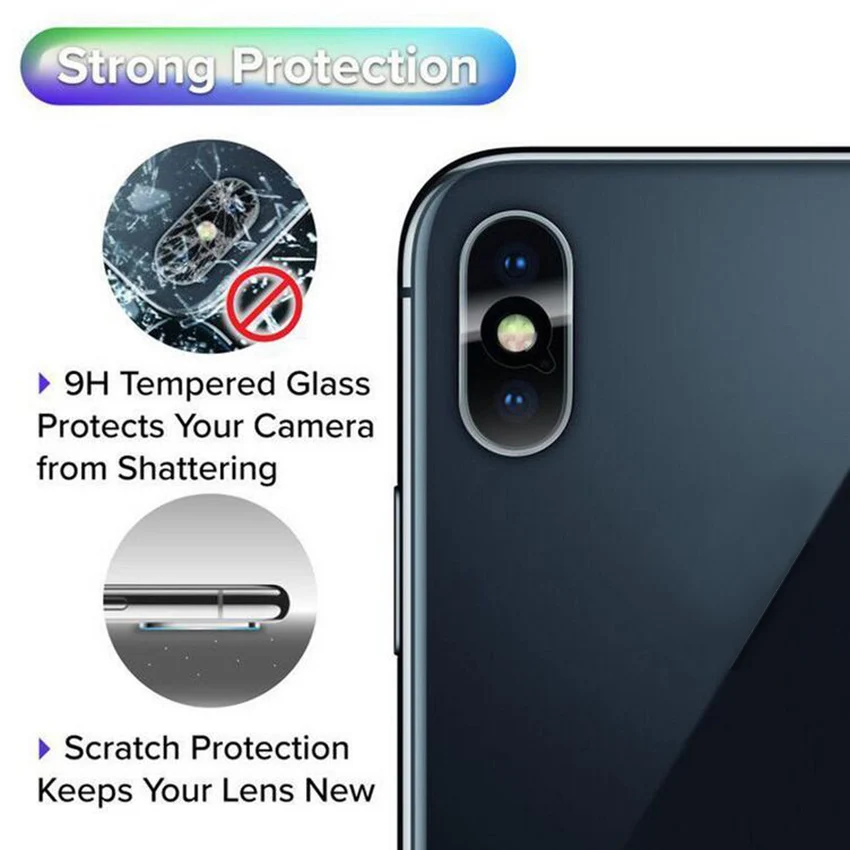 For iPhone Xs Xs Max 2018 Camera Len Protector Tempered Glass Back Lens Film For Apple iPhone XR Phone Accessories