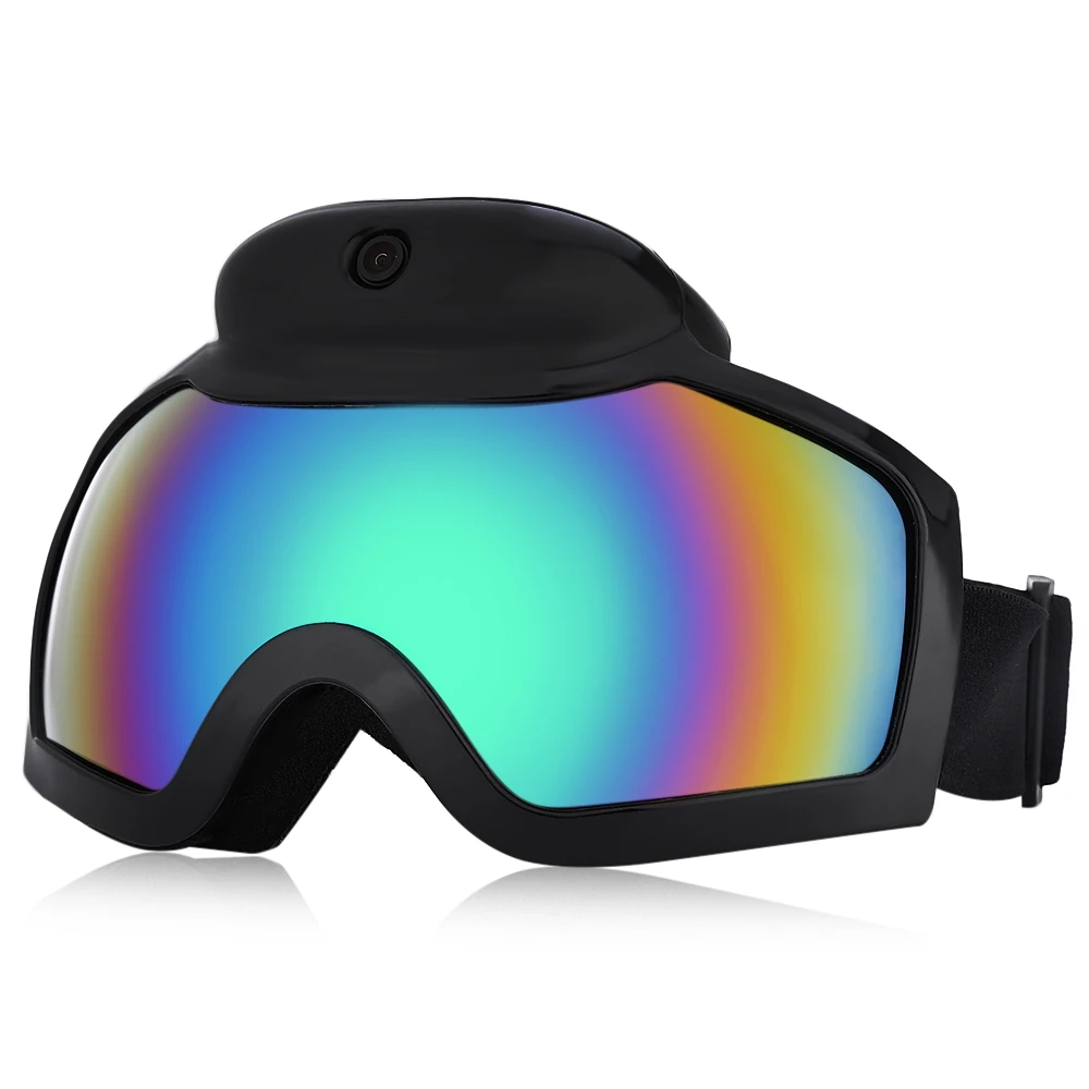 2017 Gafas de Esquí Máscara 720 P HD 1080 P Cámara de Vídeo Videocámara UV Anti-vaho gafas Hombres Mujeres Gafas de Snowboard acción de La Cámara Gafas De Esquí