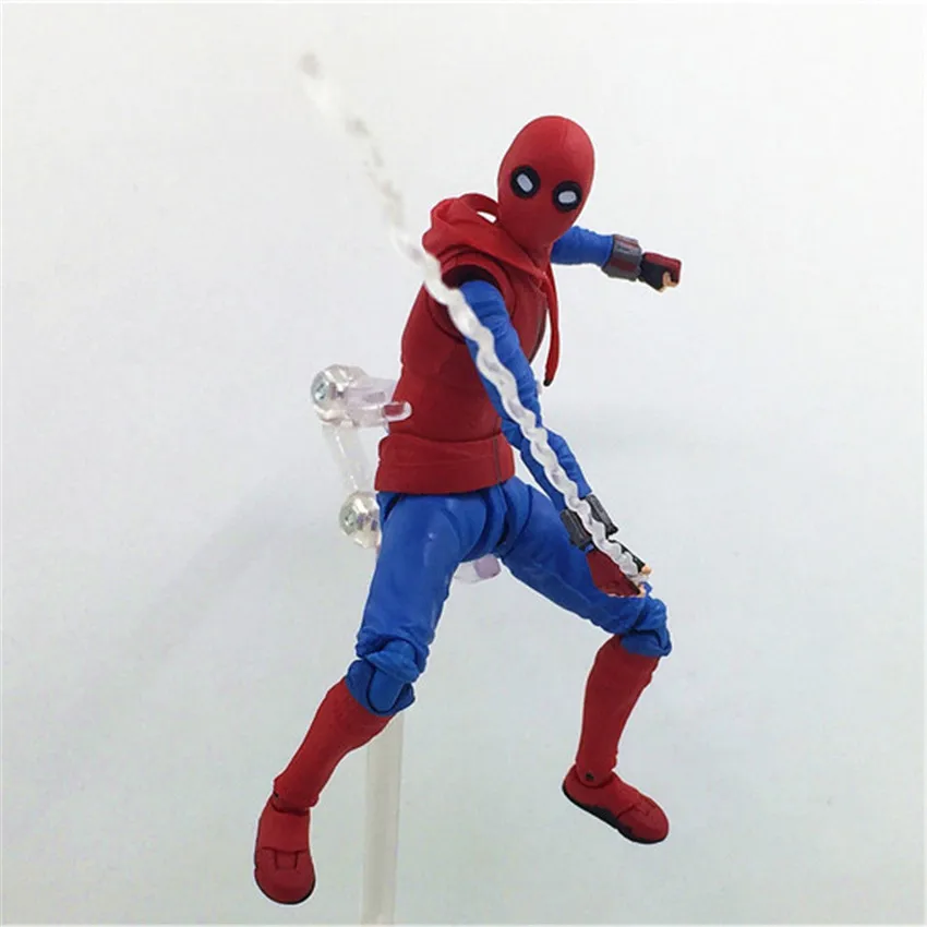 

Haocaitoy 14cm SHF Woman Spider-Man Hero Back To School Season PVC Movable Action Figure with Bracket Deluxe Edition