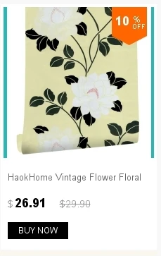 HaokHome Винтаж цветочные обои 0,53 М * 10 зеленый/белый/голубой нетканый покрытия стен гостиная спальня домашний декор