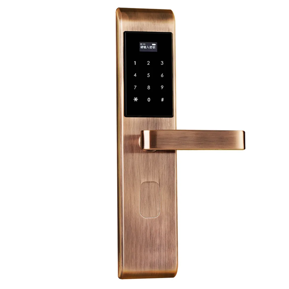 Биометрический отпечаток пальца электронный умный дверной замок, код, карта цифровой пароль ключ блокировки для дома биометрический считыватель двери