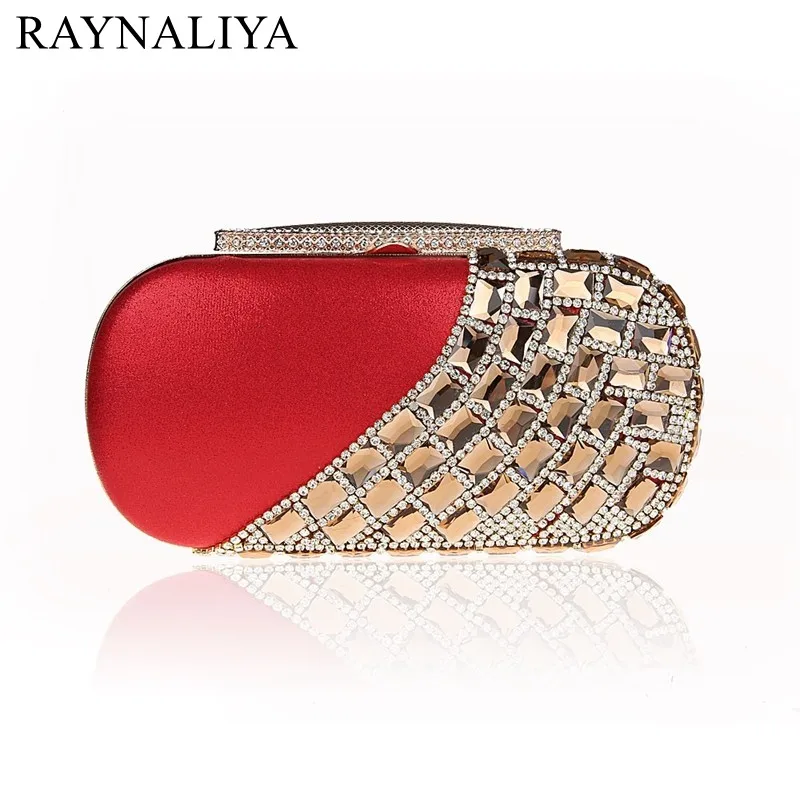 

Fashion Blue Female Zircon Wallet Style Chain Handbag Banquet Clutch Mini Bag Totes Party Evening Bag Mujer Bolso SFX-A0014