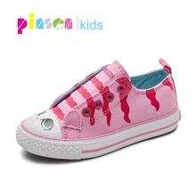 PINSEN/Новинка года; Весенняя детская обувь для девочек; модные детские кроссовки; парусиновая обувь для маленьких мальчиков; Осенняя повседневная обувь с принтом животных
