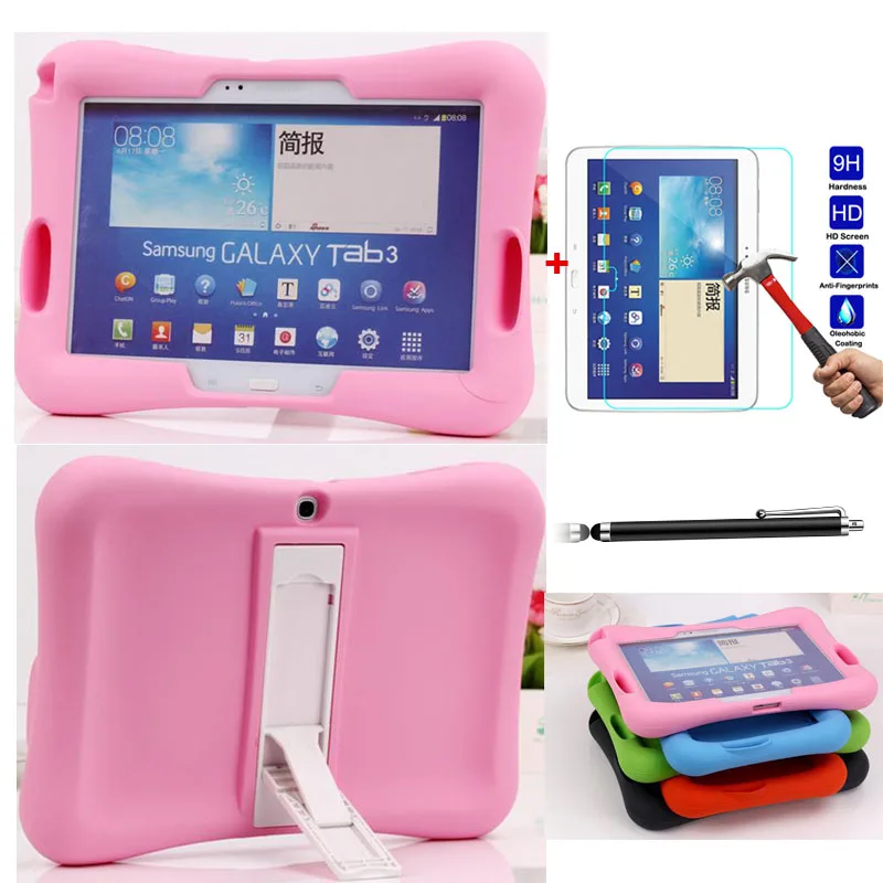 Shockproof Rubber Tablet Case For Samsung Galaxy Tab 3 10.1" P5200 4 7.