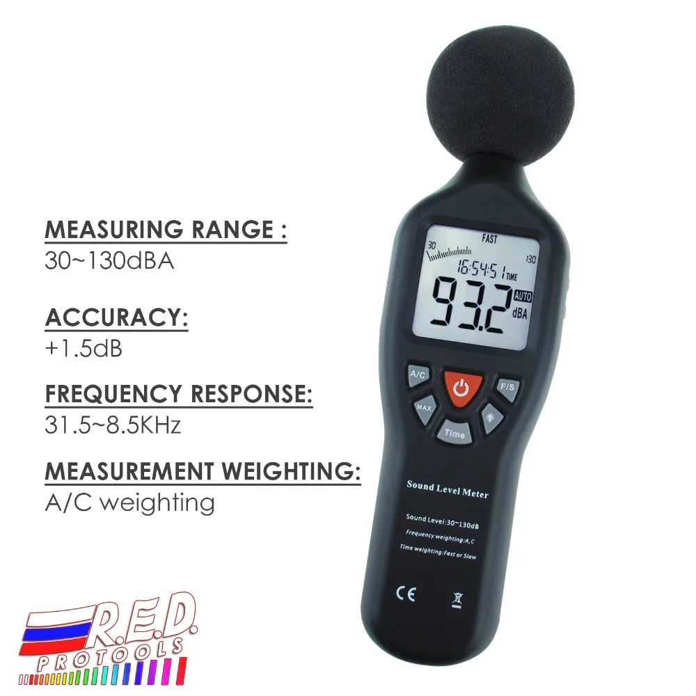 Sound Level Meter High Accuracy Measuirng 30dB 130dB Compact