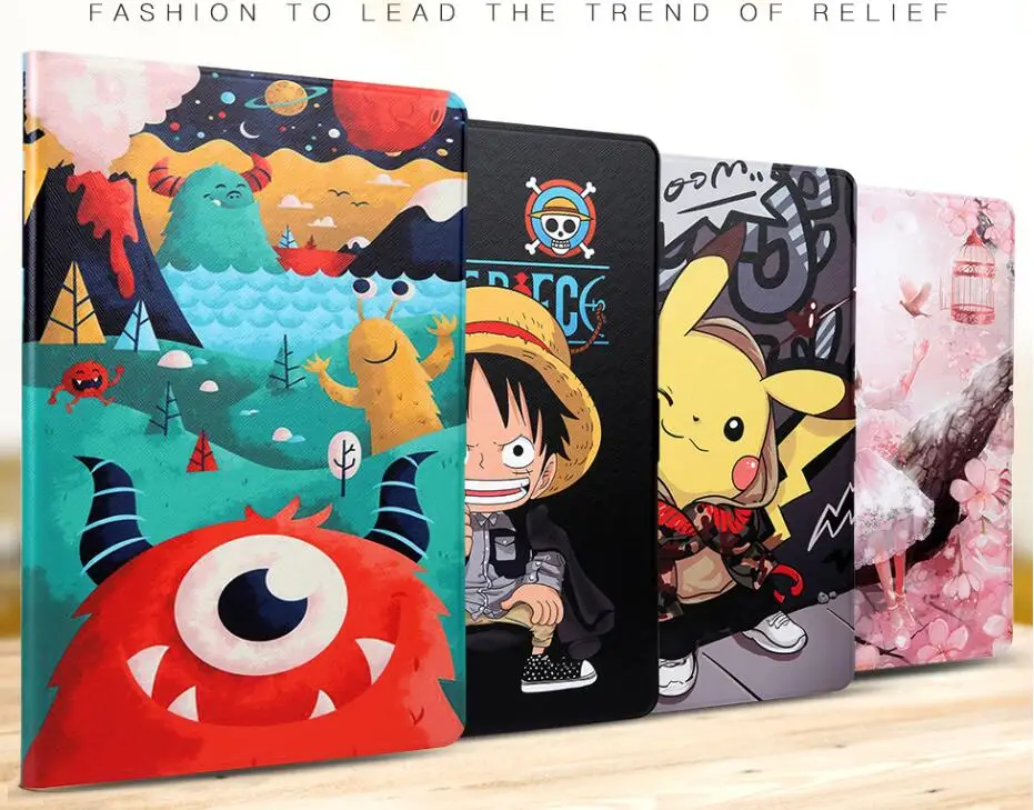 

Fashion Painted Flip PU Leather Case For Huawei MediaPad T5 10 Case AGS2-W09 AGS2-L09 AGS2-L03 10.1'' Tablet Cover + pen + Film