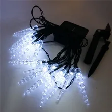 7 м Солнечный Сосулька Светодиодный гирлянды 50 светодиодный Рождественский праздник, фестиваль украшения солнечные сказочные огни