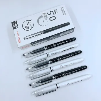 

[TrueColor] (4 Pieces/Lot) Needle Tip 0.5mm Gel Pen Black Ink Korean School Stationery Office Writing Tools High Quality V68