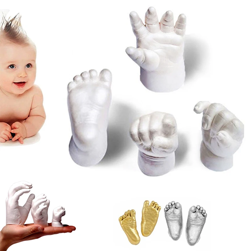 

3D Plaster Handprints Footprints DIY 450g Molding Powder + 500g Casting Stone