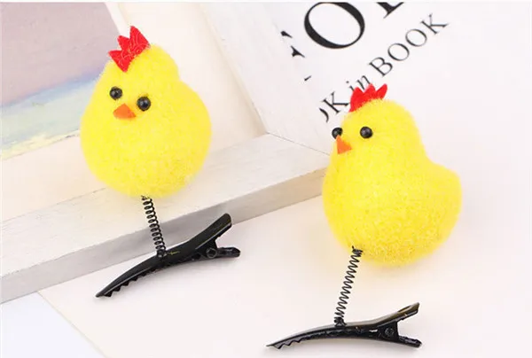 Little Yellow Chicken Hair Clip Fun Make up Decoration - 20