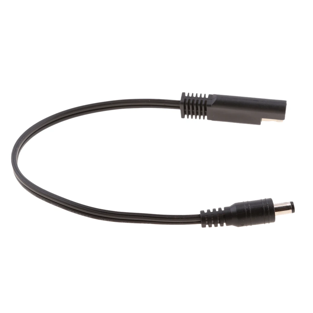 SAE to DC 5.5 x 2.1mm Coax Female 18AWG Cable Motorcycle Heat Clothing Adapter Cord - 10-inch Cable adaptador adaptateur cordon 