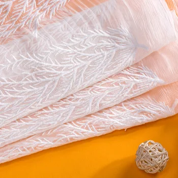 

2yards Silk embroidered cloth wedding dress fabric
