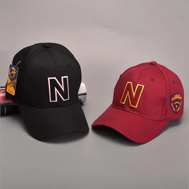 Ymsaid, 4 цвета, мужская бейсбольная кепка s, брендовая, Полицейская Кепка с N буквой, замшевая бейсболка, женские бейсболки, регулируемые