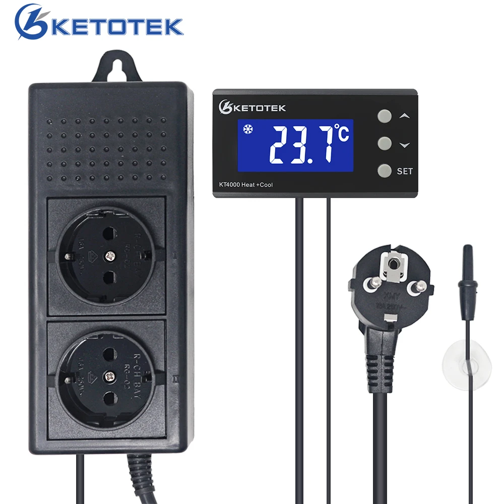 Inkbird Temperature Controller Digital ITC306T Heating Thermostat Timer 220V EU