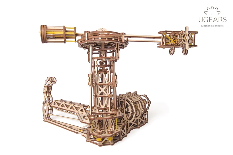 UGEARS деревянная механическая сборка подарков на день рождения для пилотов Подарочная модель