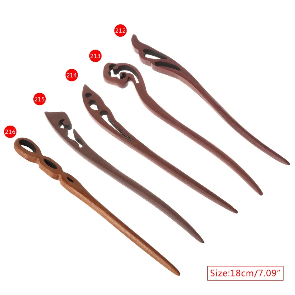

JAVRICK Natural Wood Hairpins Hair Stick Vintage Jewelry Handmade Hairwear Chinese Style Hair Accessories
