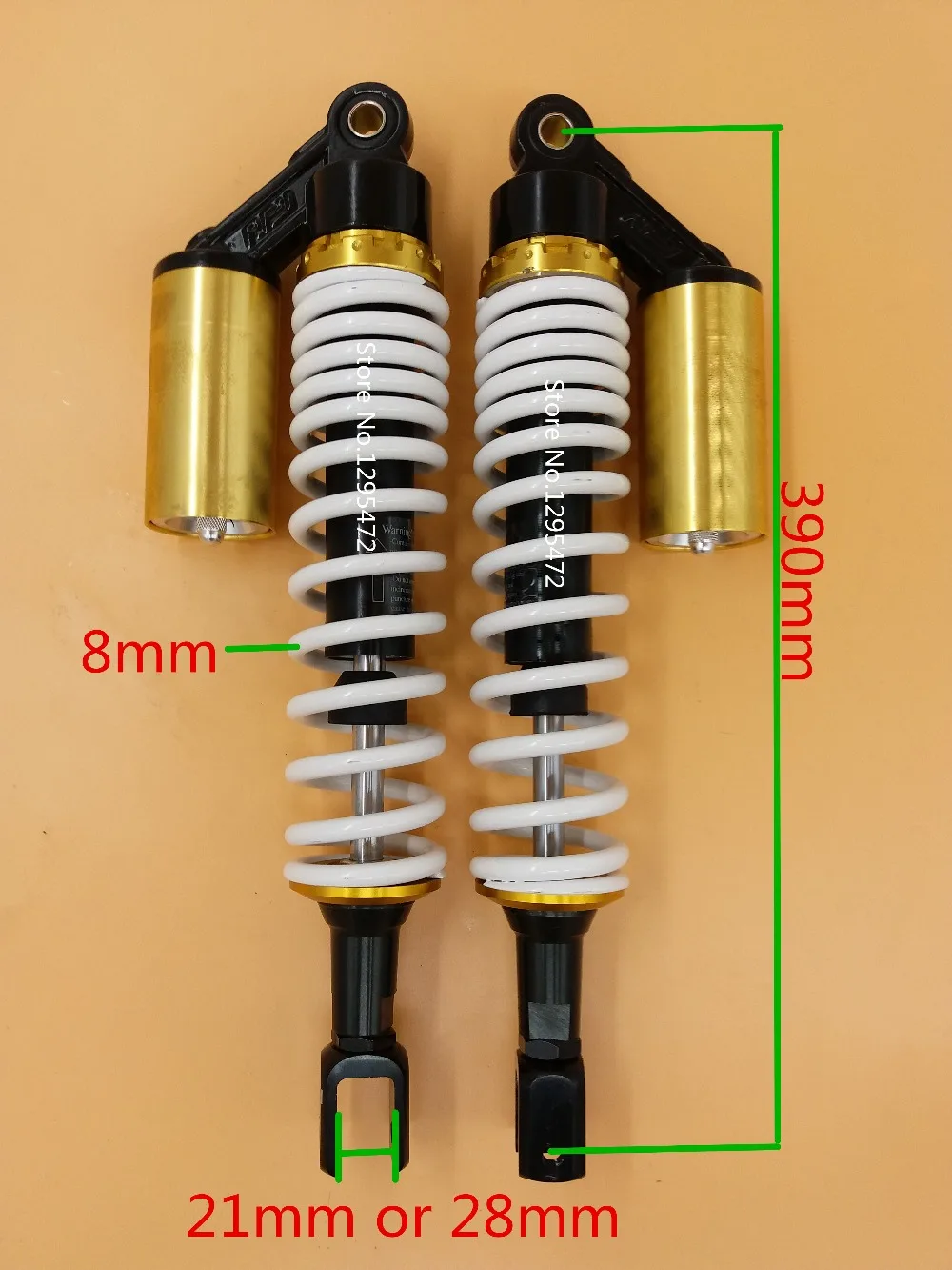 8mm Spring 390mm Motorcycle Rear Nitrogen Cell Shock Absorbers Fork For Honda Yamaha Suzuki Kawasaki Atv Black White Motorcycle Shock Springs Suzuki Springsuzuki Forks Aliexpress