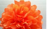 30 шт Папиросные бумажные шарики-Помпоны смешанного размера(15 см, 20 см, 25 см) Свадебные украшения фестиваль baby shower поставка украшений для вечеринок - Цвет: dark orange