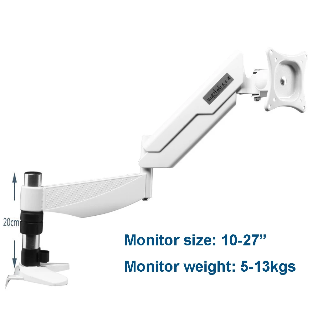 10-2" полный вращающийся настольный держатель для монитора, газовая пружина, кронштейн для телевизора, подъемная скоба, загрузка 5-13kgs MD2021C