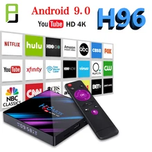 TV Box Android 9.0 H96 max-3318 Rockchip Quad-Core 100 m lan 2G 16G/4GB 4GB/64GB Wifi Bluetooth 4.0 h96 MAX Wifi smart box mecool ki pro smart android tv box quad core cortex a53 2g 16g android 7 1 bluetooth 4 1 5g wifi 4k 1000m lan portable tv box