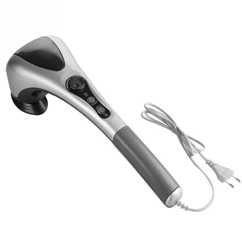  Double Head Electric Body Massager Variable Speed Infrared Handheld Full-body Massage Hammer