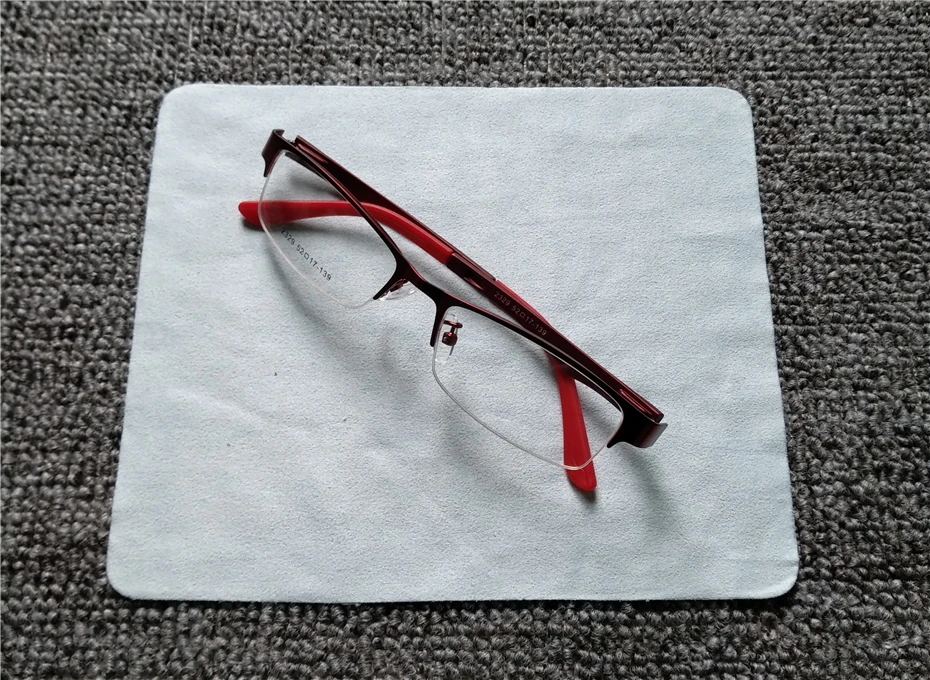 Новое поступление мужские и женские металлические очки с оправой из сплава рамка ультра-световые рамки Половина обод очки с оправой очки с разноцветными линзами TR ноги