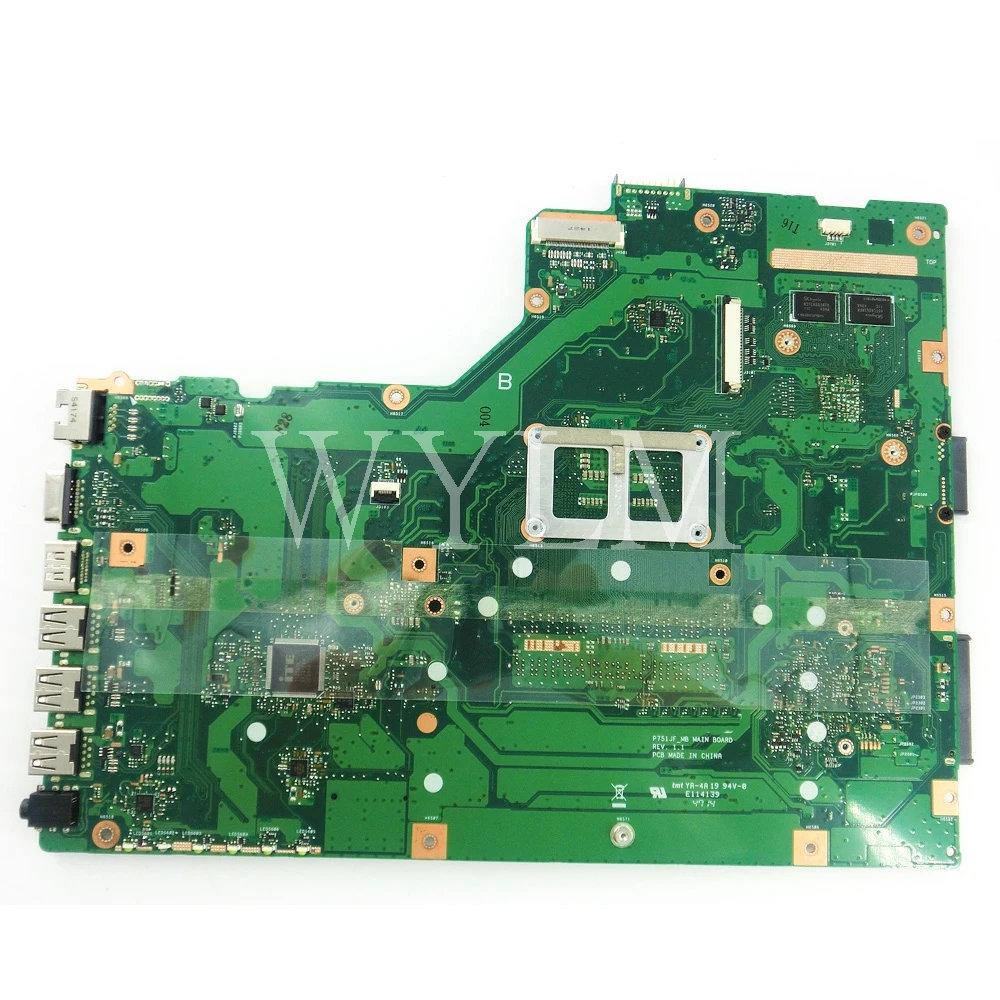 P751JF اللوحة REV2.0 ل ASUS P751 P751J P751JA P751JF P751JD اللوحة المحمول 100% ٪ اختبارها شحن مجاني