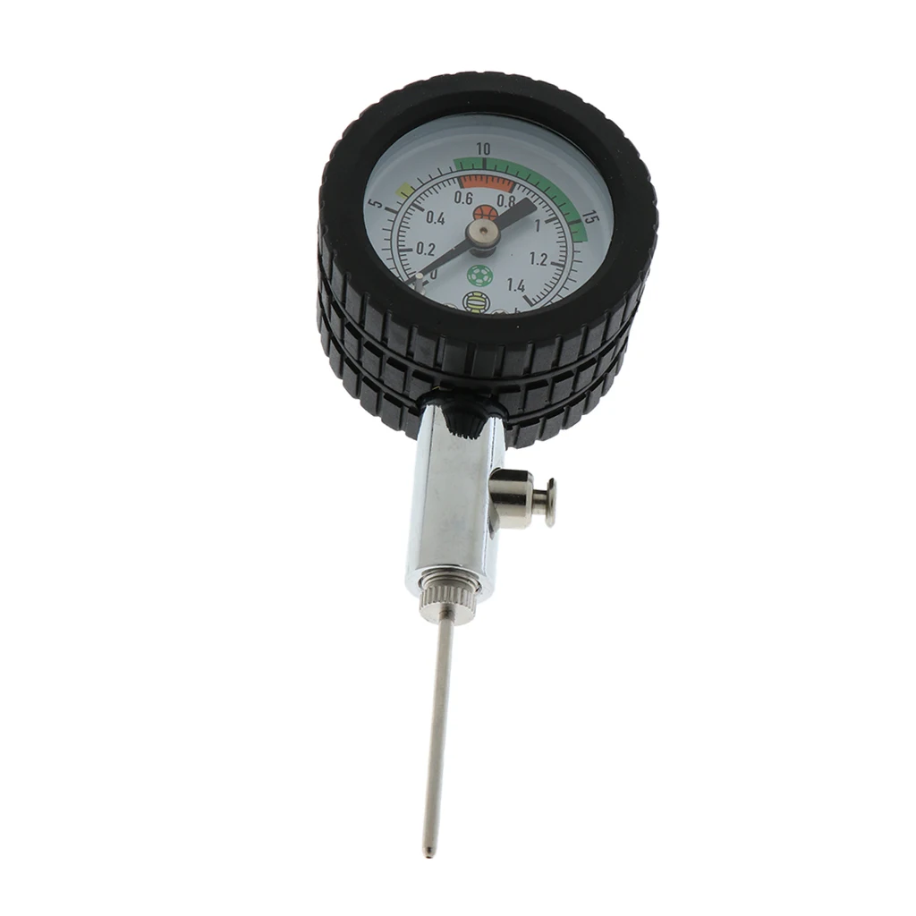 Football Ball Pressure Valve Gauge Basketball Volleyball Air Tester Checker Barometer Monitor