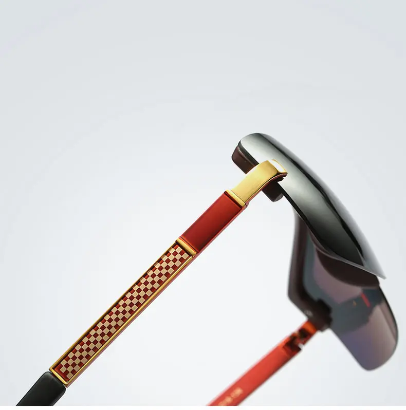 MINIMUM High Quality Half frame Square Sunglasses Women Polarized Men Sunglasses Sport Eyewear Driving Gold frame HD Polarized1 (18)