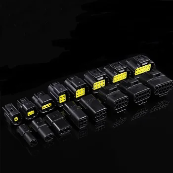 

9SET/Lot 1/2/3/4/6/8/10/12/16 Pin Way Waterproof Wire Connector Plug Car Auto Sealed Electrical Set Car Truck connectors