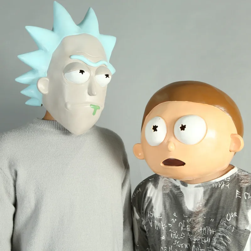 Rick and Morty Mask Cosplay Rick Adult Latex Masks Full Head Halloween