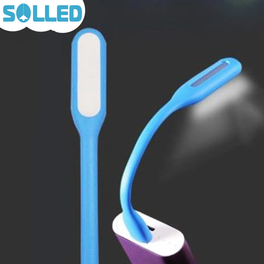 

SOLLED Mini USB Light Ultra Bright Flexible 5W LED Lamp Booking Light with USB for Power bank computer Portable