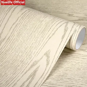 

Wood pattern thick waterproof self-adhesive PVC wall stickers living room bedroom old furniture wardrobe desk renovation sticker