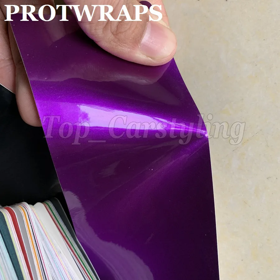 Gloss Metallic candy vinyl car wrap film cast hexis 3m vivide car wrap foil  (23)