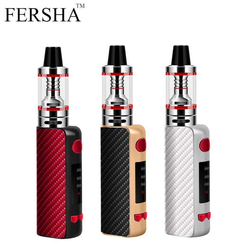 FERSHA Electronic Cigarette 80W vape mod box kit 2200mah 0.3ohm battery 2.5ml tank e-cigarette Big smoke atomizer vaper FERSHA Electronic Cigarette 80W vape mod box kit 2200mah 0.3ohm battery 2.5ml tank e-cigarette Big smoke atomizer vaper