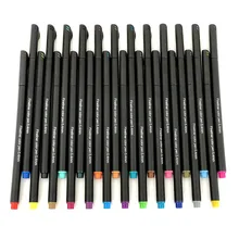 24 шт. Цвет 0,4 мм волокно маркером Fineliners маркеры эскиз рисунок художественная роспись профессиональный фломастер тонкой Ручка-закладка