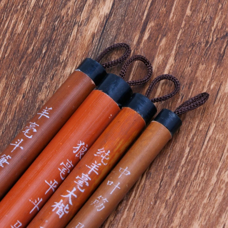 

2019 New 4Pcs Chinese Painting Brushes Artist Drawing Brush For Watercolor Painting Brush