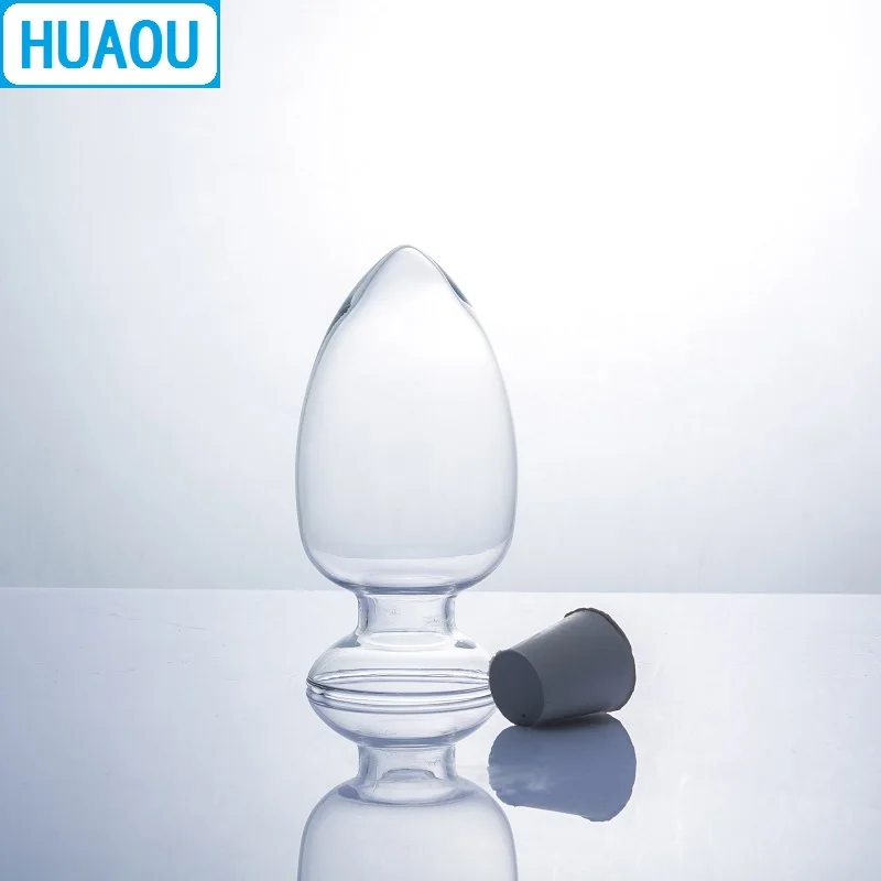 HUAOU 125 мл стеклянная конусная бутылка для семян образец дисплей коническая форма