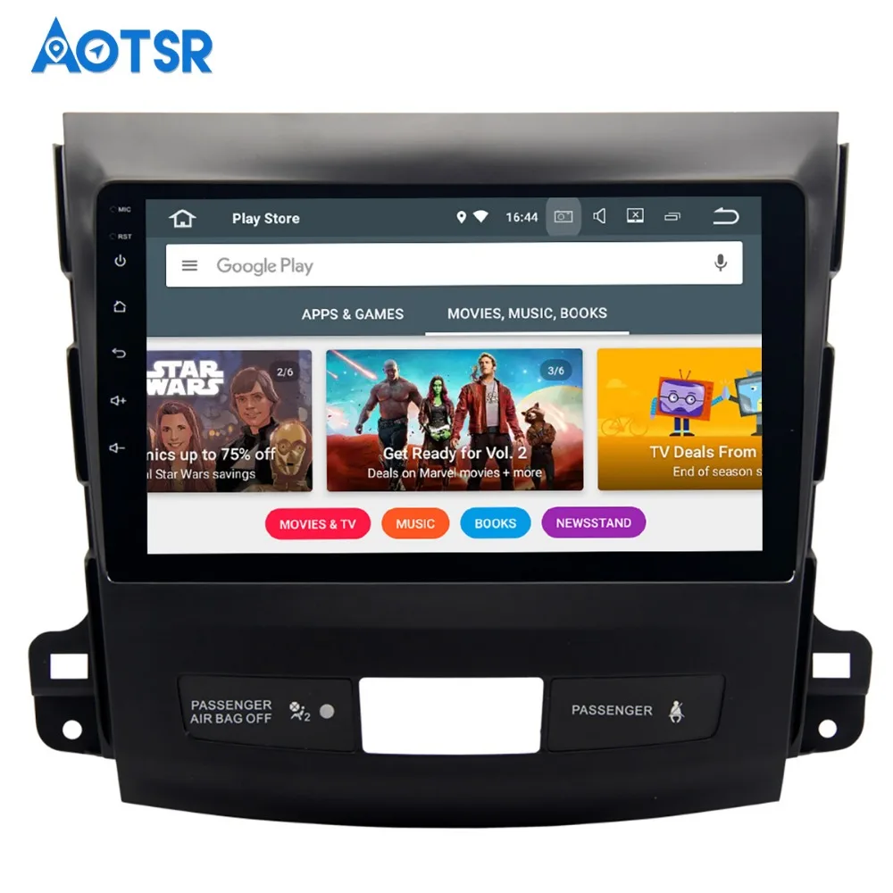 Flash Deal 9"IPS Android 8.0 Car GPS Radio Player for Mitsubishi Outlander 2007-2011 with Octa Core 4GB+32GB GPS map Navigation Multimedia 4